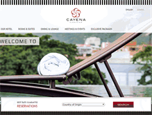 Tablet Screenshot of hotelcayena.com